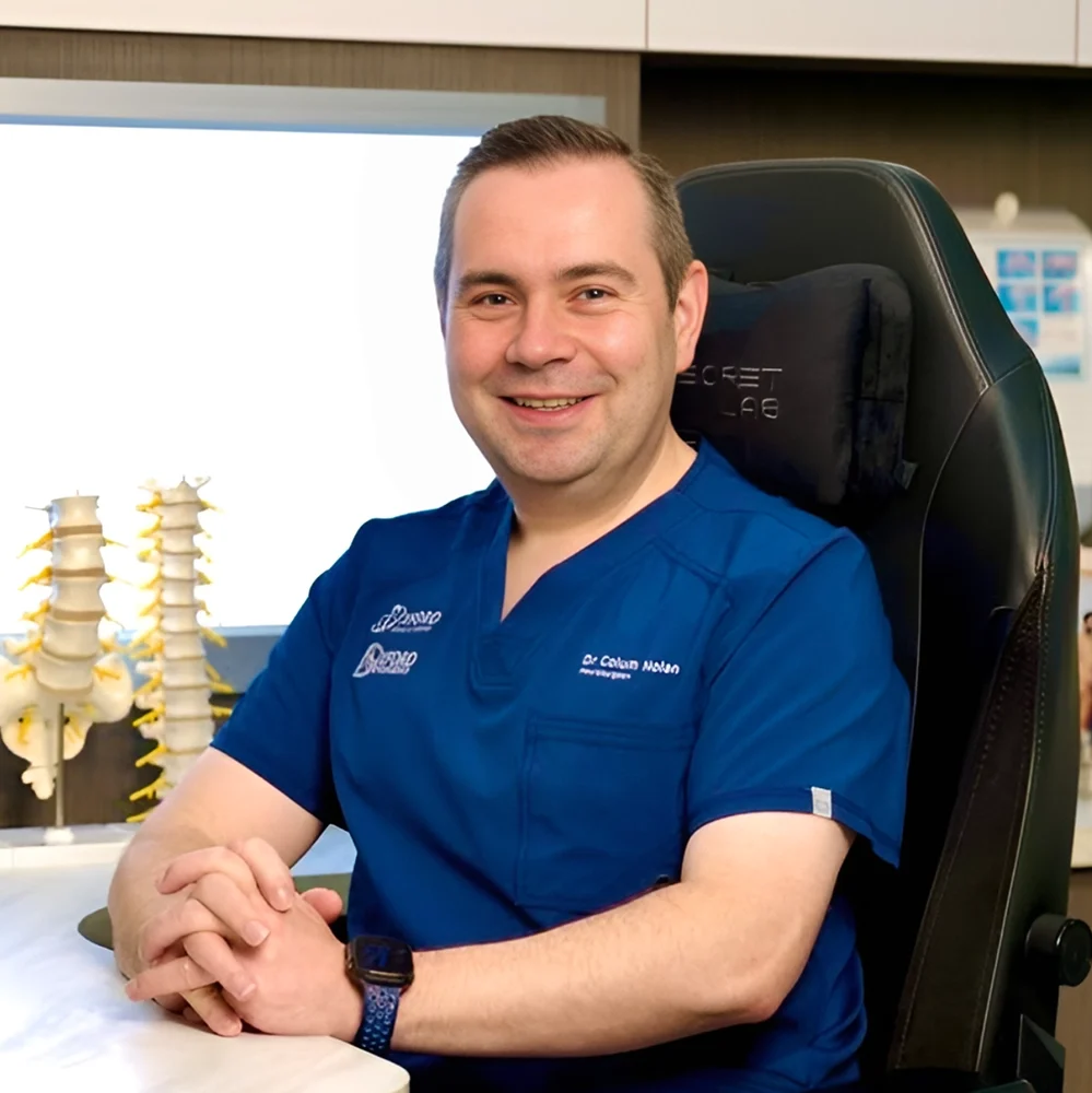 A photo of Dr Colum Nolan, Senior Consultant Neurosurgeon of Oxford Spine & Neurosurgery Centre